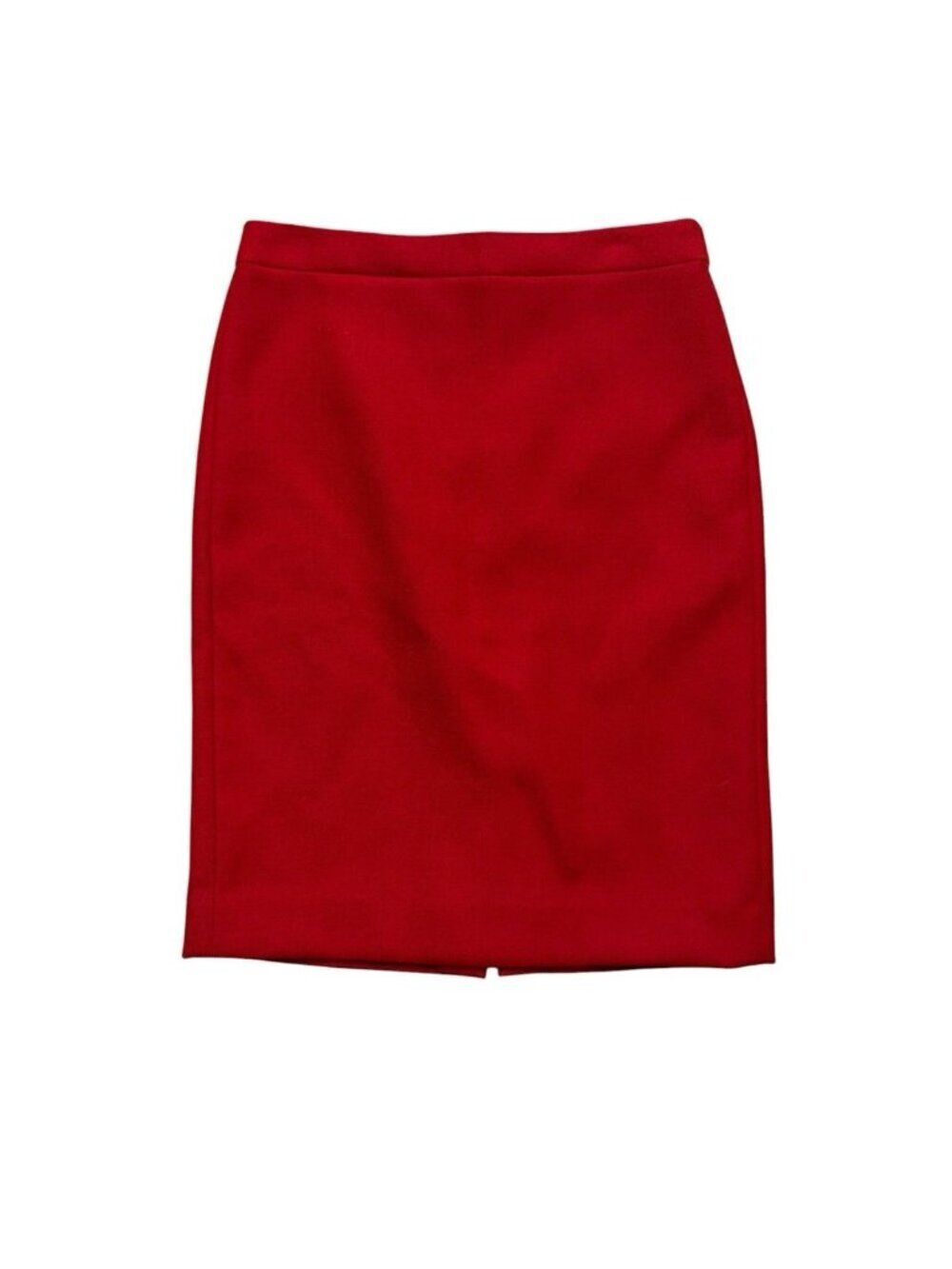 J.Crew No. 2 Pencil Skirt Red Wool Lined Classic Size 4